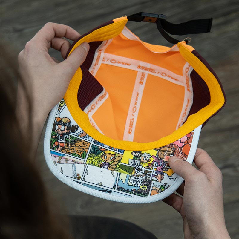 Casquette 5 panel DBDB Orange/Bordeaux 2/2