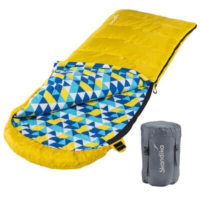 Slaapzak dundee - kampeerslaapzak - 220x80 cm - katoen flanel - rits links