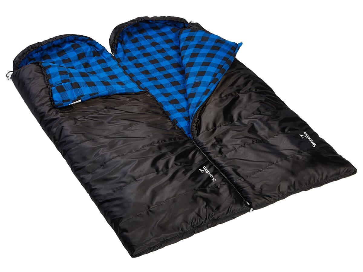 Sac de couchage Dundee - 220x80cm - camping - 3 saisons - jumelable - zip gauche 7/8