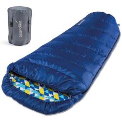 Sac de couchage Vegas Flanell - momie XXL 220x110 cm - Trekking - zip à gauche