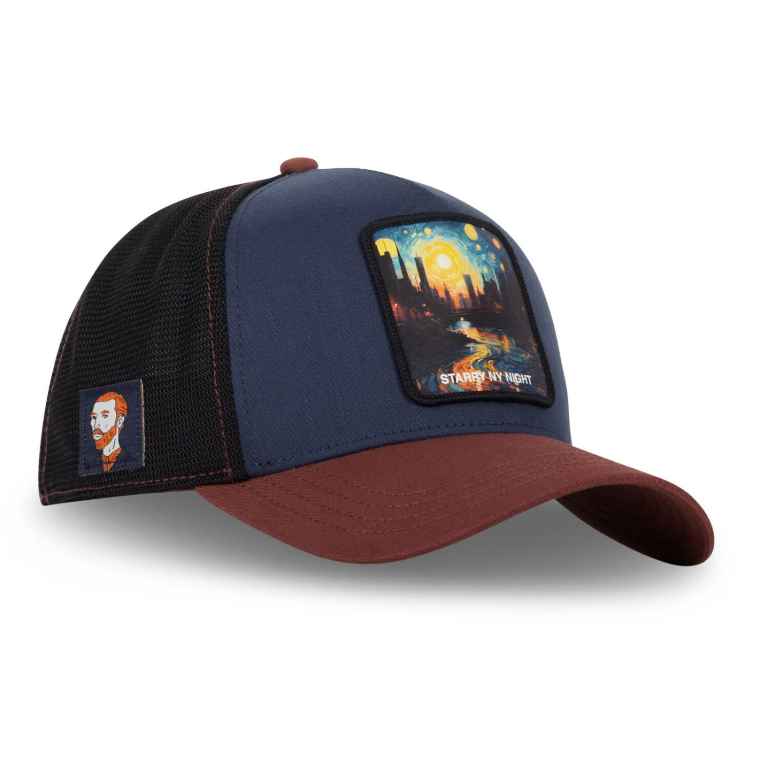 Casquette homme trucker effet bamboo finitions premium Starry Night 2/5