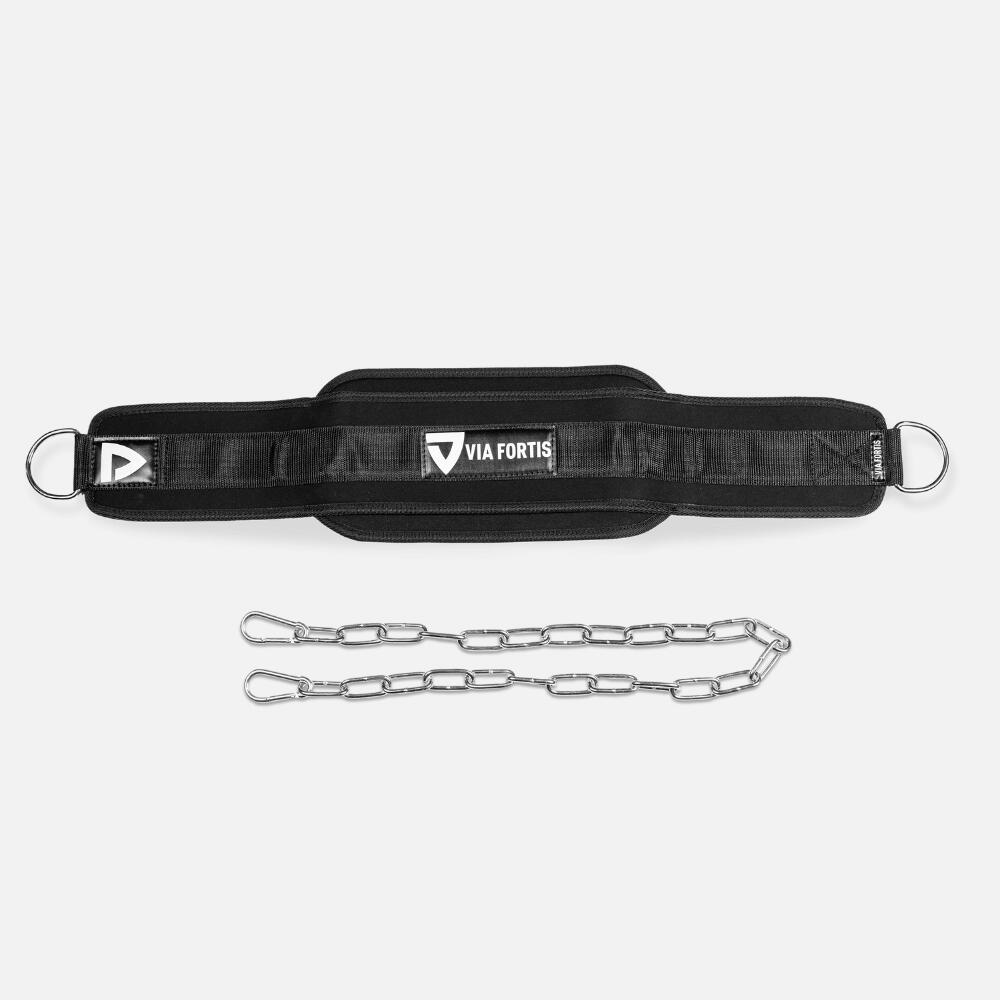 Verzwaarde riem met ketting, voor dips, pull-ups en meer 2/6