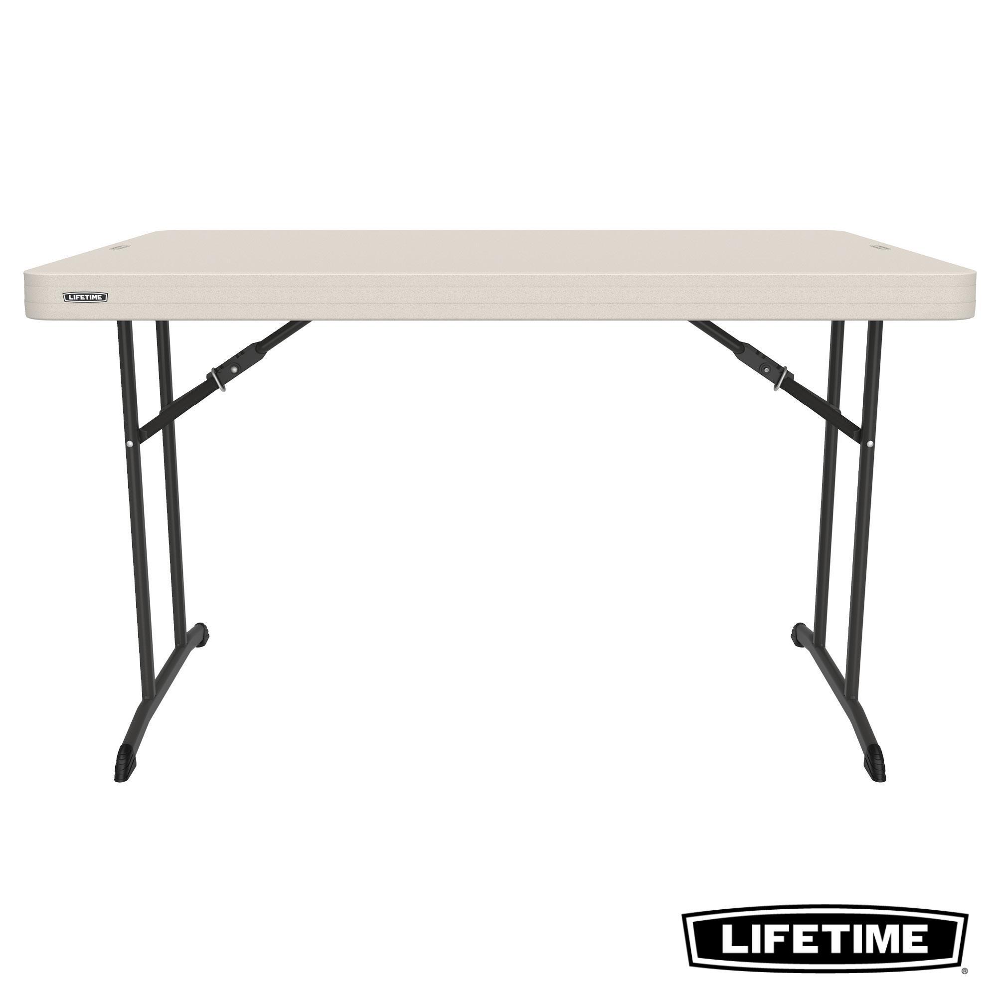 Lifetime - Table Pliante (122cm) Resistance Usage Intensif Lifetime #80568 - Table De Camping - Beige - No Size - Decathlon