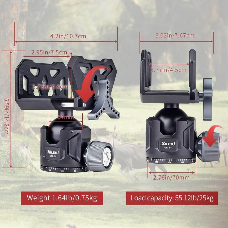 Suport profesional pentru arma cu cap sferic XILETU Q54, pentru vanatoare