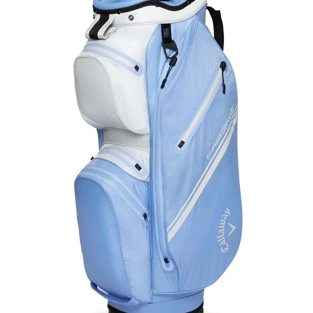 Callaway Chase 14 Dry Cart 25, Golf Cart Bag, Light Blue/Silver