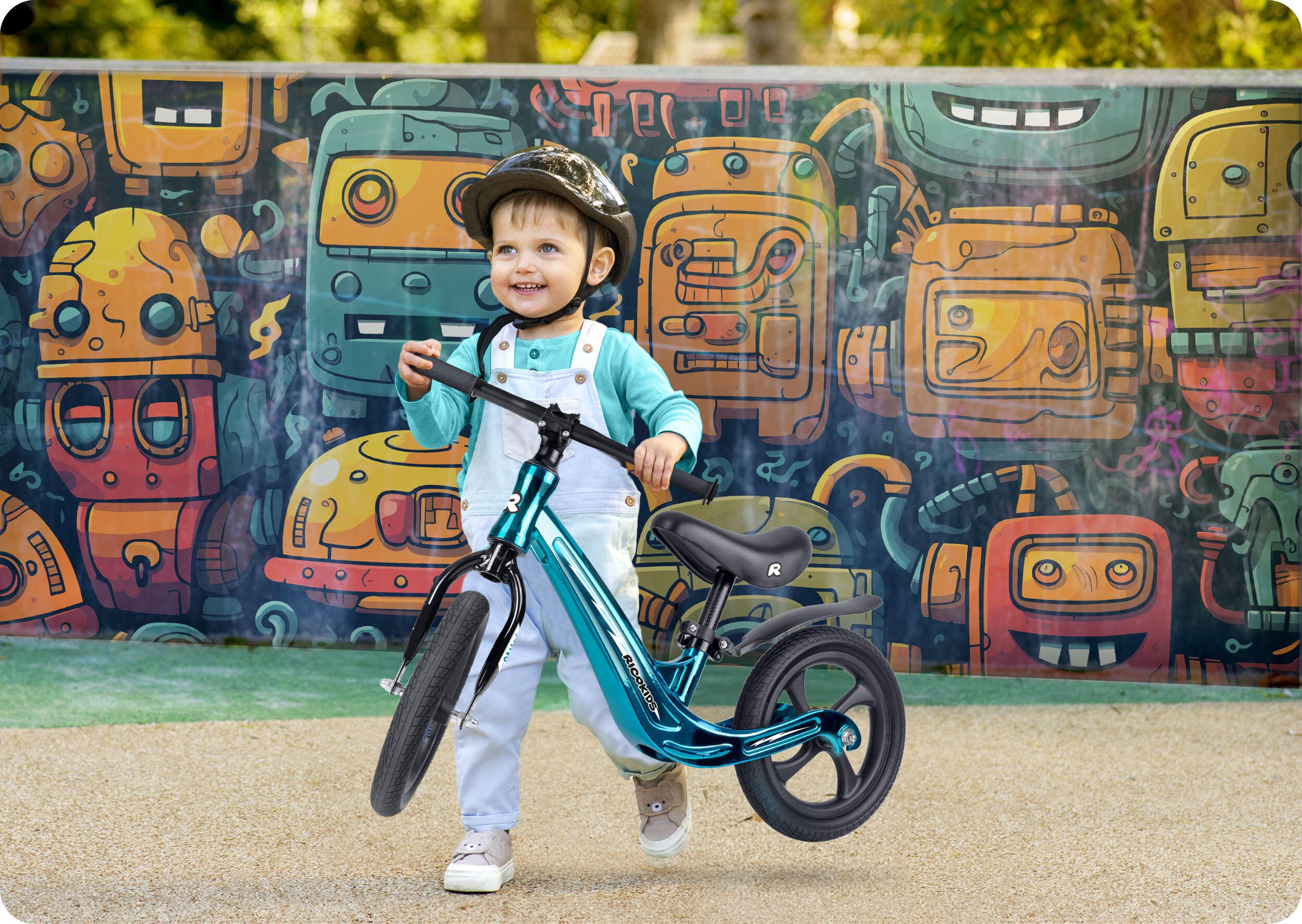 Rowerek biegowy dla dzieci magnesium Ricokids Funnu 4/7