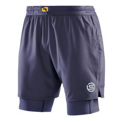 SKINS Series-3 Collants Superpose pour hommes - Bleu marine - Taille S