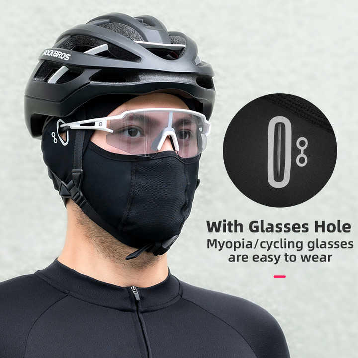 Pasamontañas de Ciclismo ROCKBROS de Seda Helada 3/6