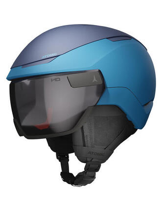 Kask narciarski z wbudowaną szybą ATOMIC REVENT GT AMID VISOR HD blue