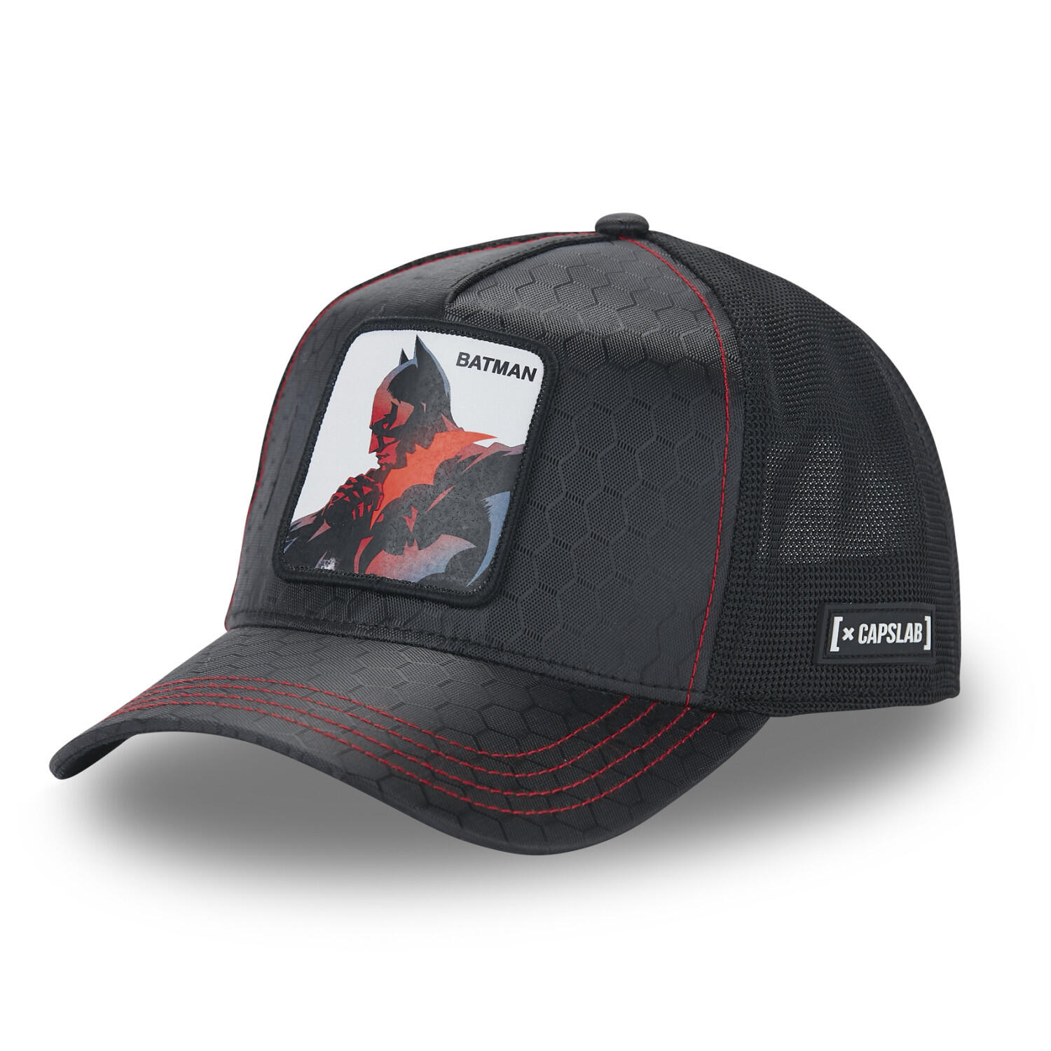 Capslab - Casquette Homme Trucker En Nid D'Abeille Dc Comics Batman - Casquette - Noir - Decathlon