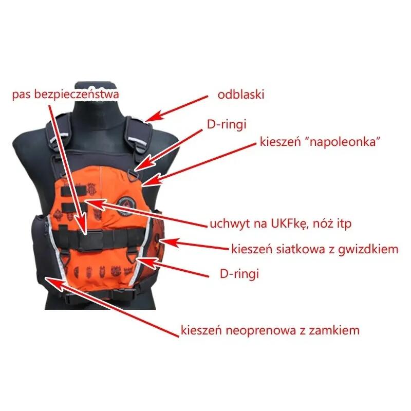 Kamizelka asekuracyjna kapok na wodę Aquarius Traper Guide 3/3