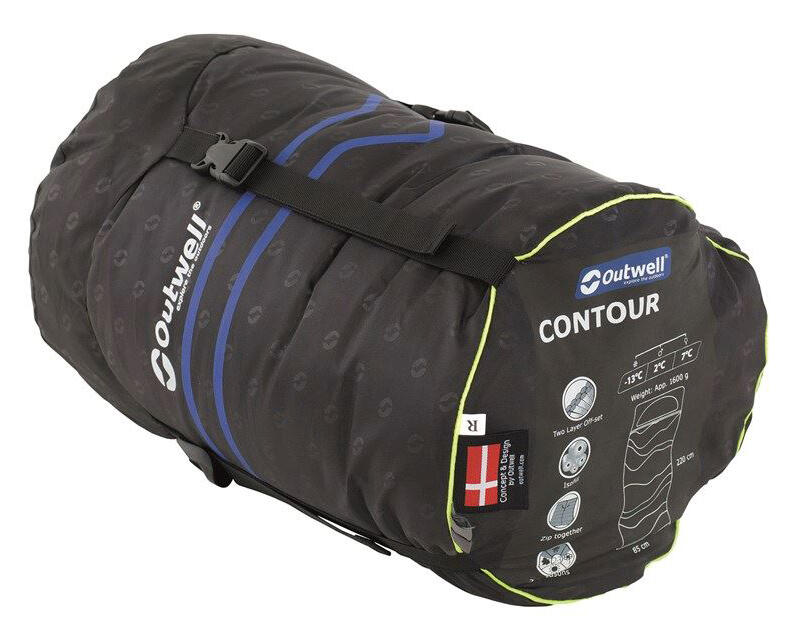 Outwell Contour sacco a pelo reversibile, Dark Purple, 220 cm 5/7