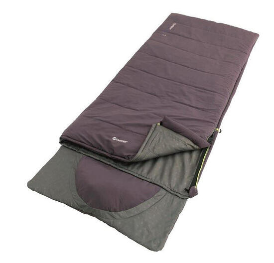 Outwell Contour Schlafsack, Reißverschluss rechts, dark purple