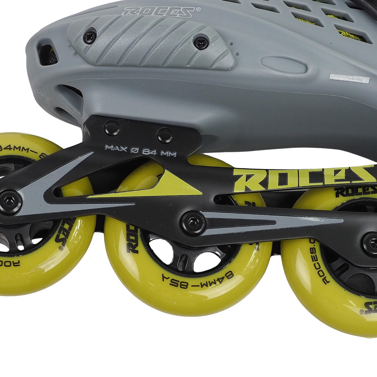 Otli 84 Patins en ligne – Adultes – Gris – Vert 7/7