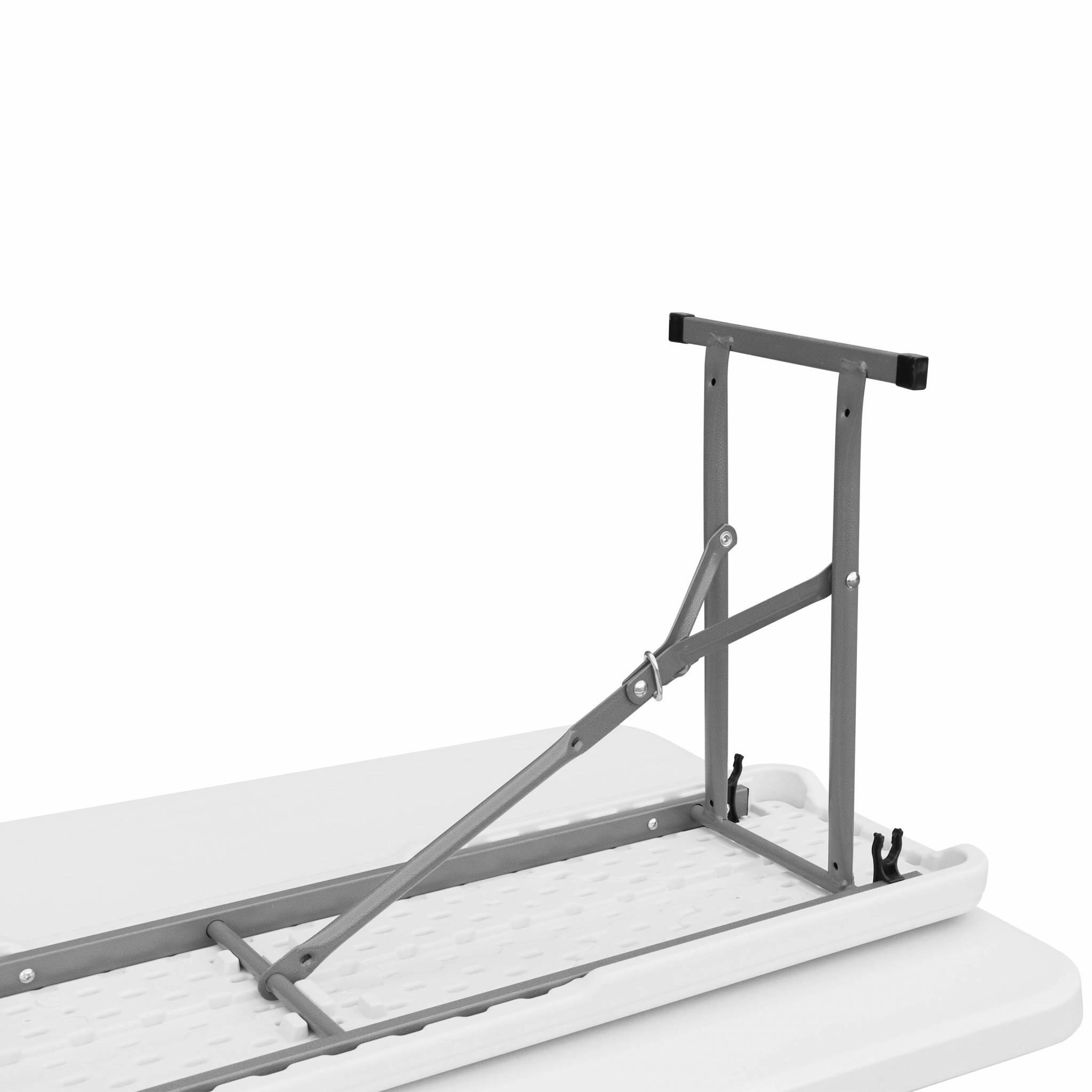 Set de table et bancs de réception, pliables blanc | sweeek 6/6