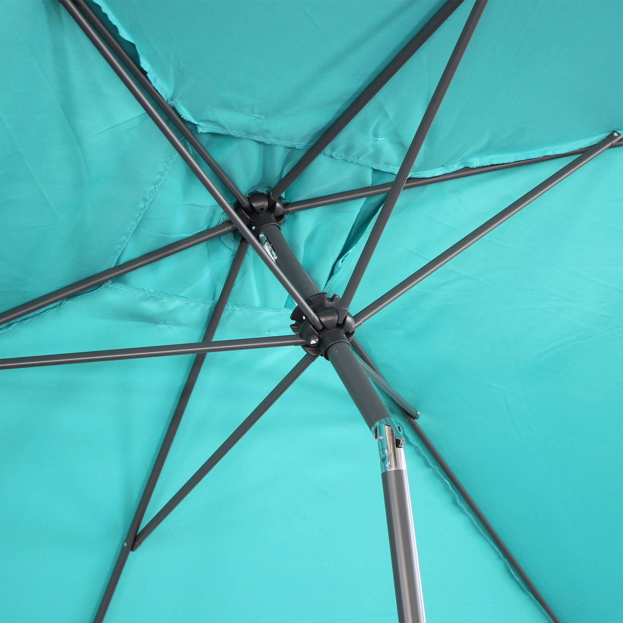 Parasol rectangular, 2x3m, Turquesa 6/6