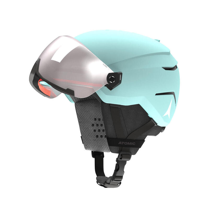 Kask narciarski dziecięcy ATOMIC SAVOR VISOR JR turquoise