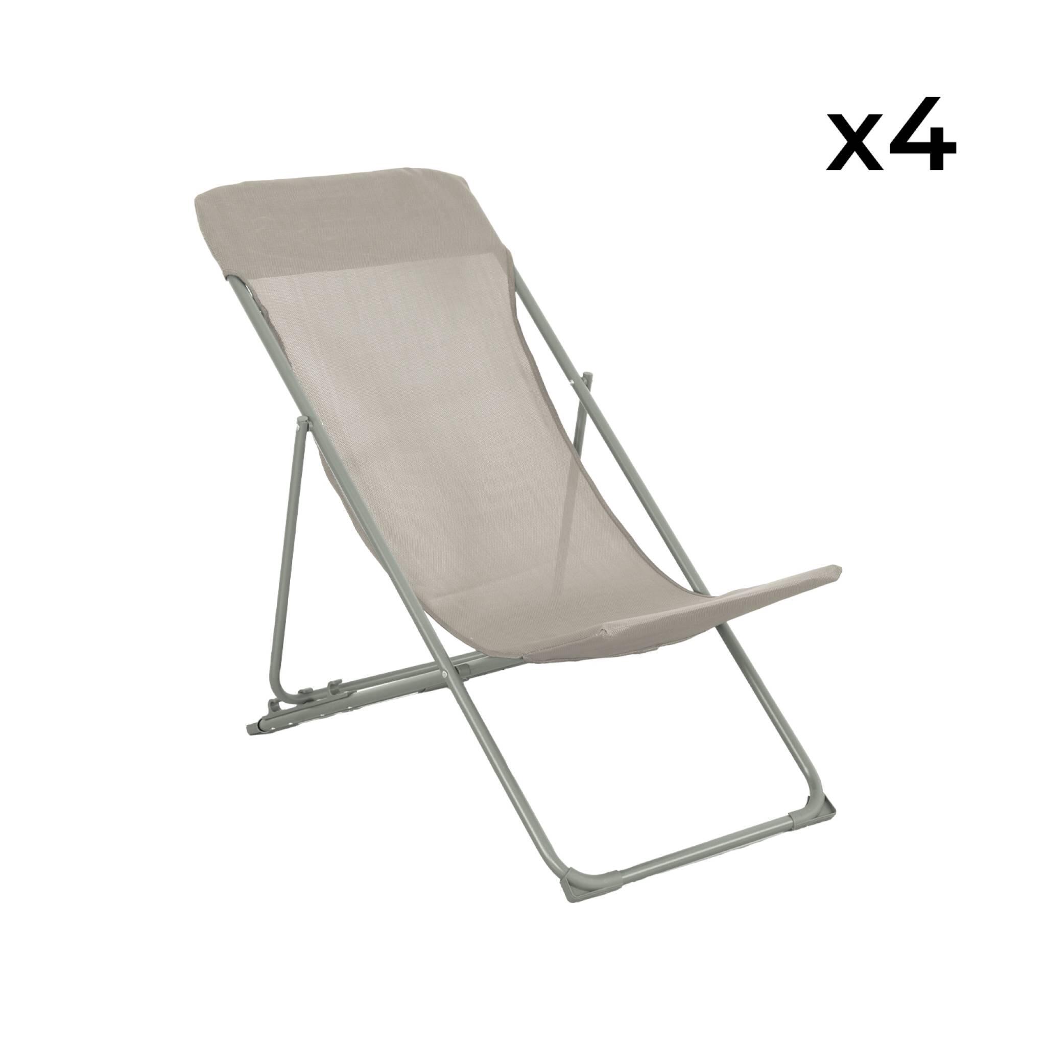 Silla de jardín plegable, set de 4, Verde kaki 6/6