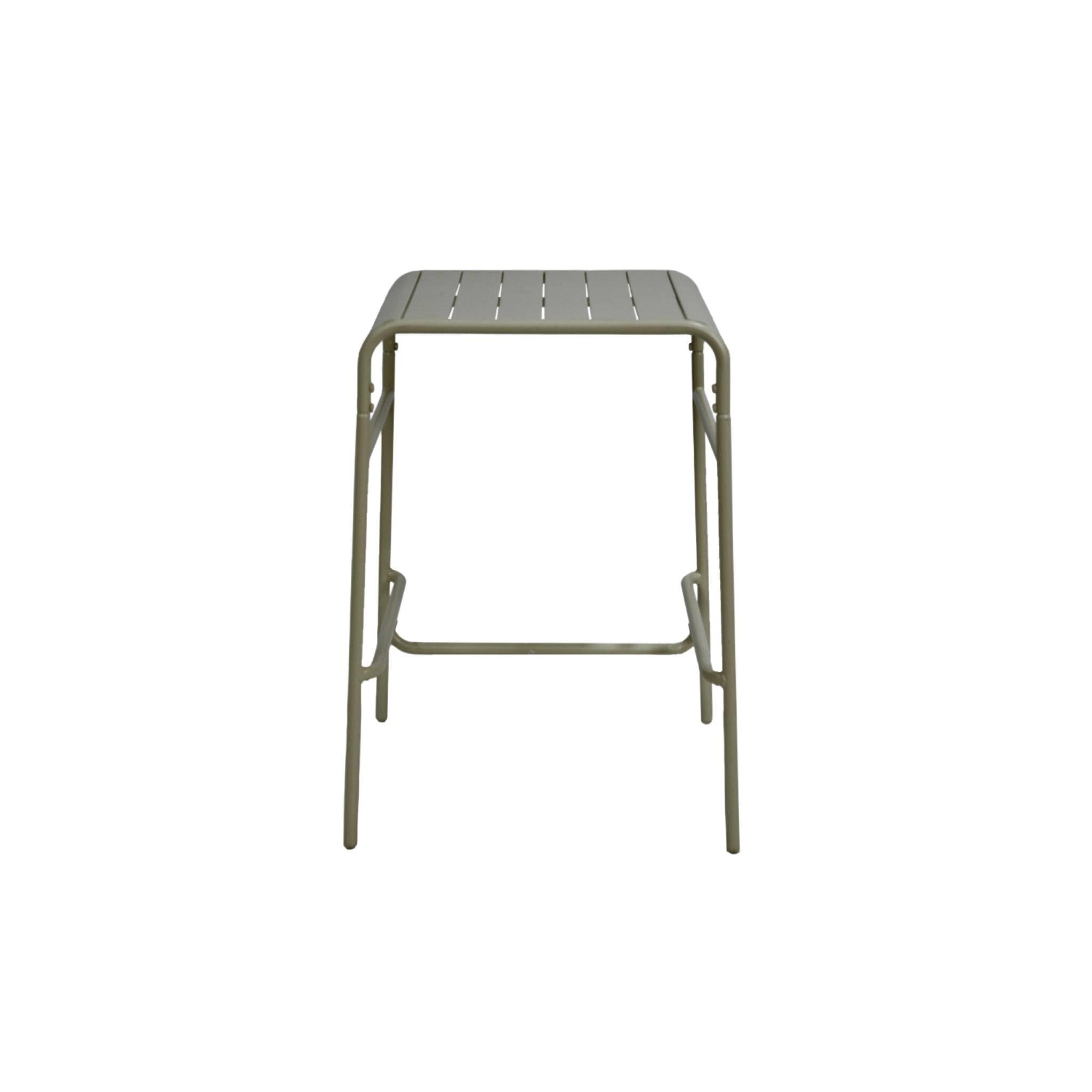 Tavolo da giardino a 2 posti in metallo 70x70cm, Verde kaki 6/6