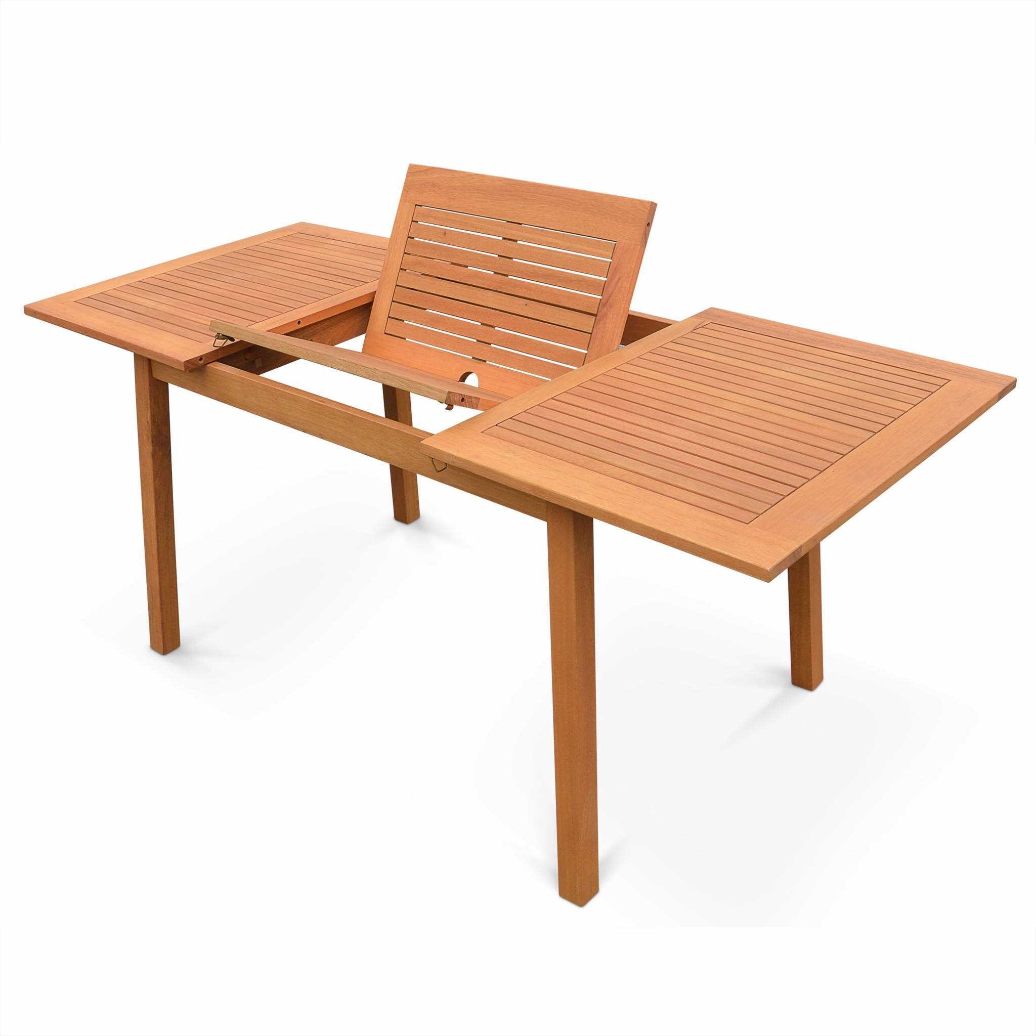 Mesa de jardim em madeira com capacidade 6 a 8 pessoas, Madeira 6/6