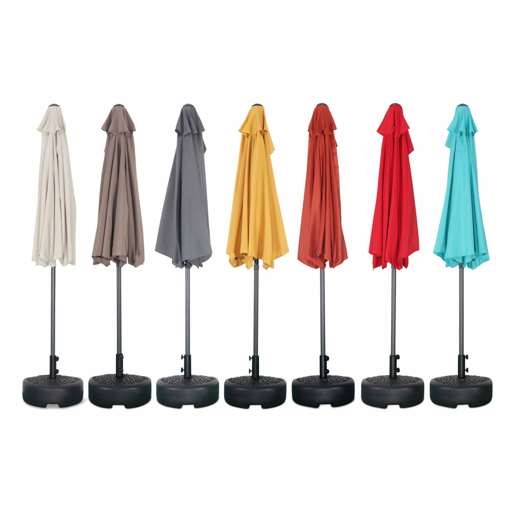 Medio parasol redondo, Ø2,5m, Terracota 6/6