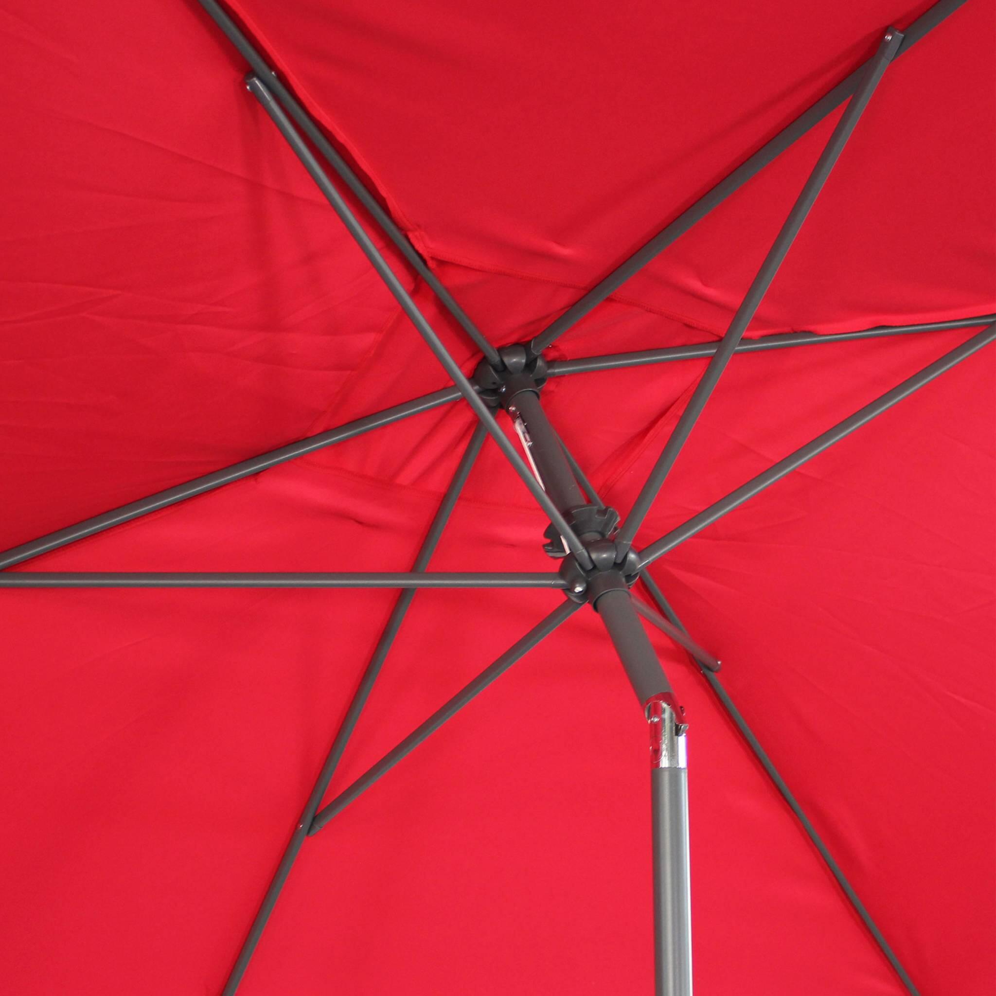 Parasol rectangular, 2x3m, Rojo 6/6