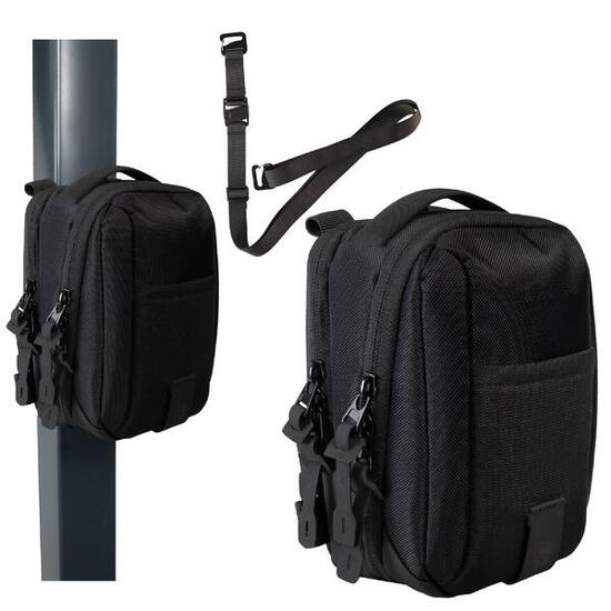Borsa sport magnetica - Marsupio tracolla o cintura 2 tasche con zip