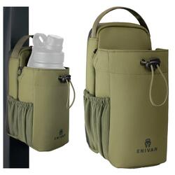 Sac Magnétique Sport - Sac à Bandoulière, Porte Gourde, Téléphone, Clés - Vert