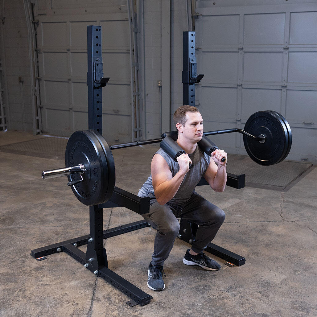 Body-Solid Safety Squat Bar OBSS50B pour fitness et musculation 4/5