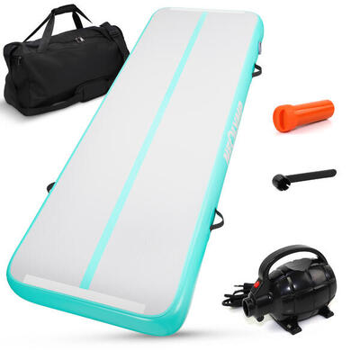 Opblaasbare turnmat -trainingsmat 3m -gymnastiekmat voor kinderen en volwassenen