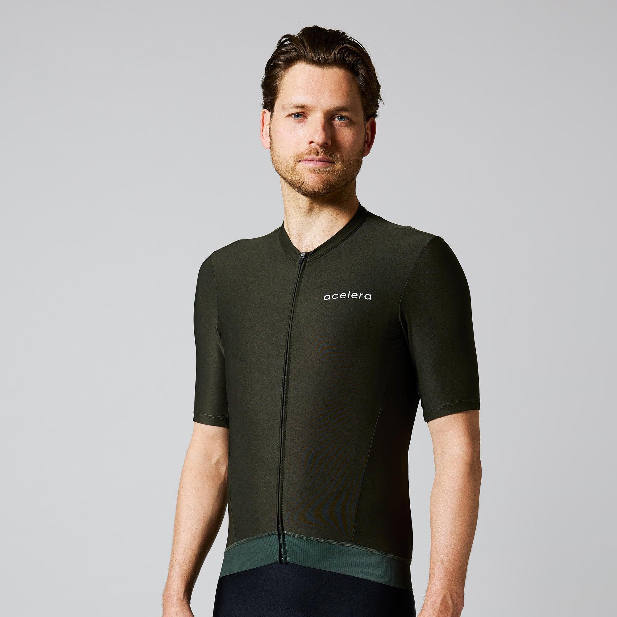 Acelera - Maillot Cyclisme Homme Été Manches Courtes Respirant Jersey Vélo Route - Maillot Manches Courtes - Vert - 56 3xl - Decathlon