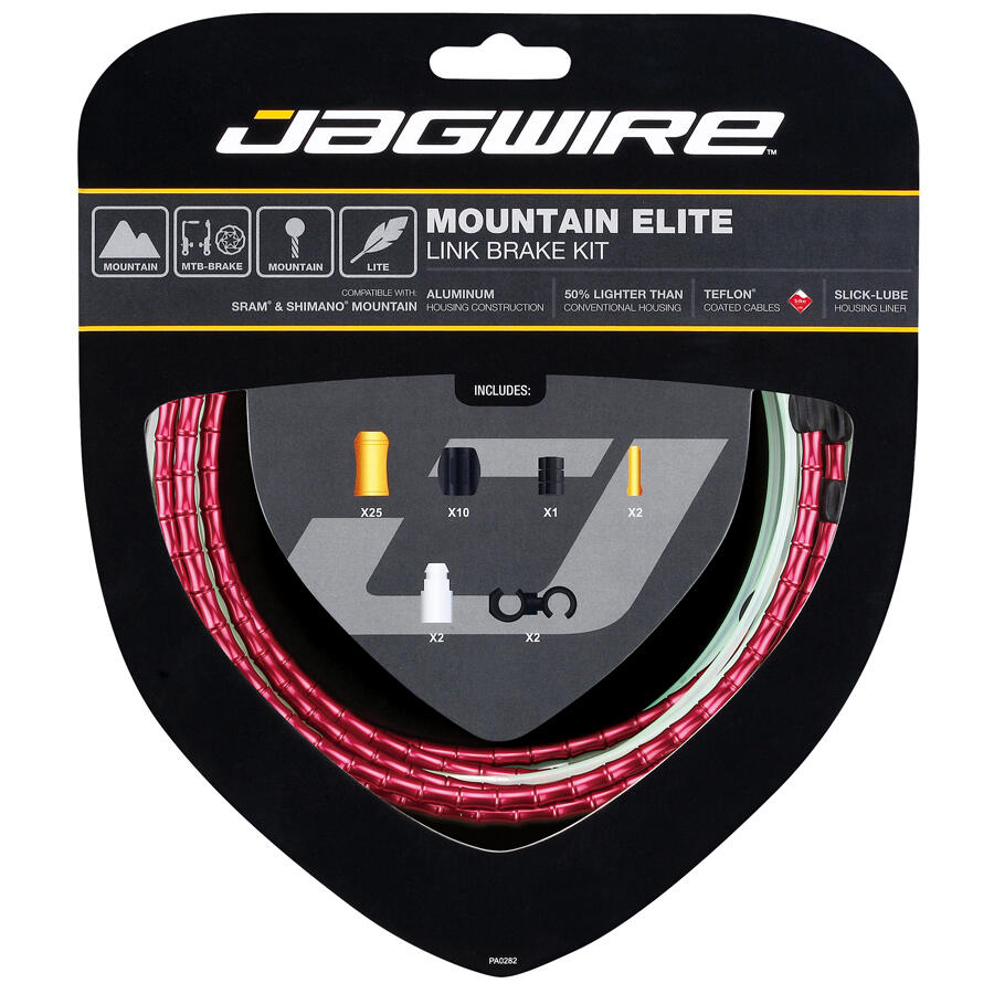 Mountain Elite Link Brake Kit - Red 2/6