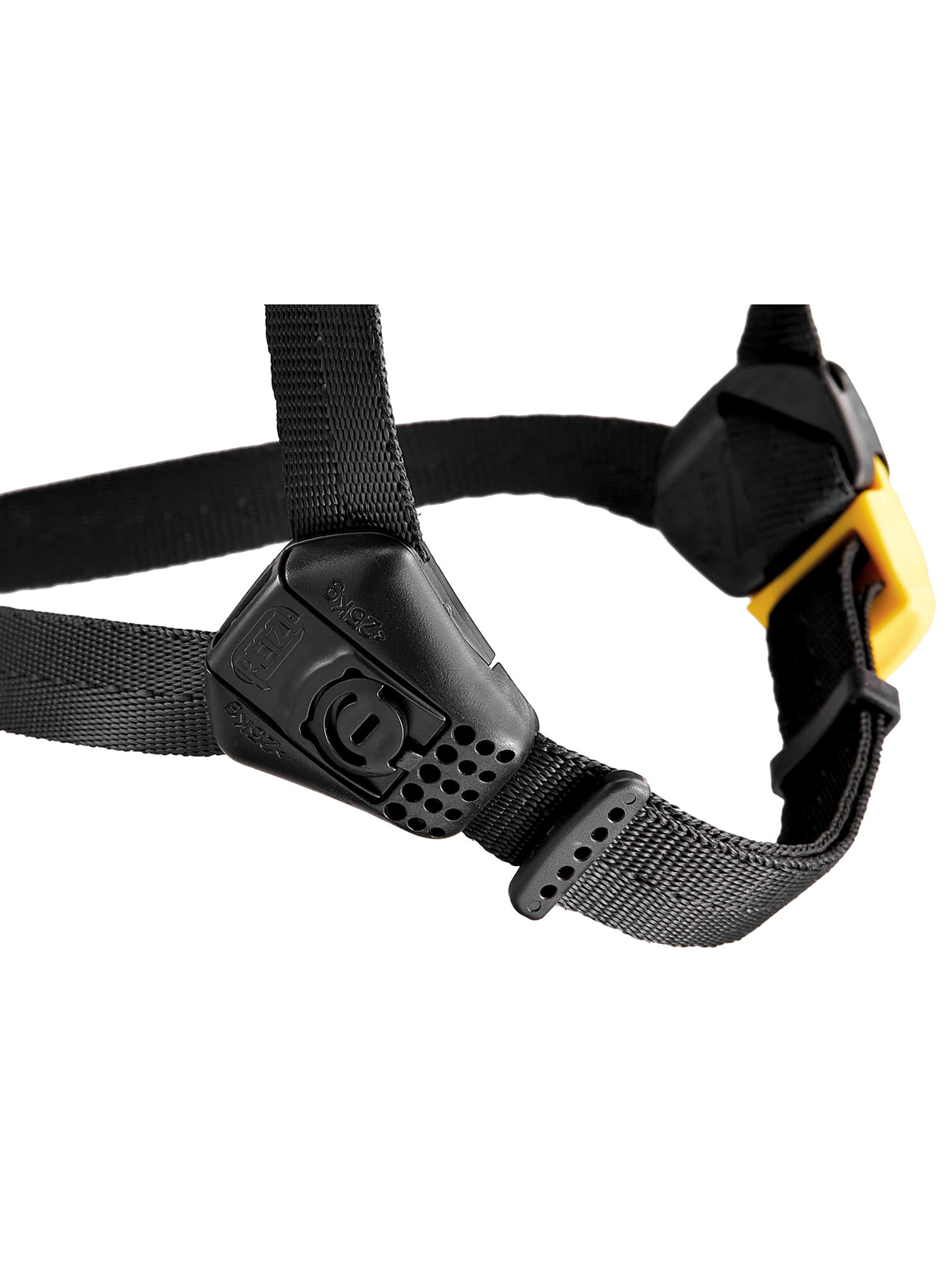 Casco de seguridad Petzl Vertex Vent amarillo con ventilación 3/4