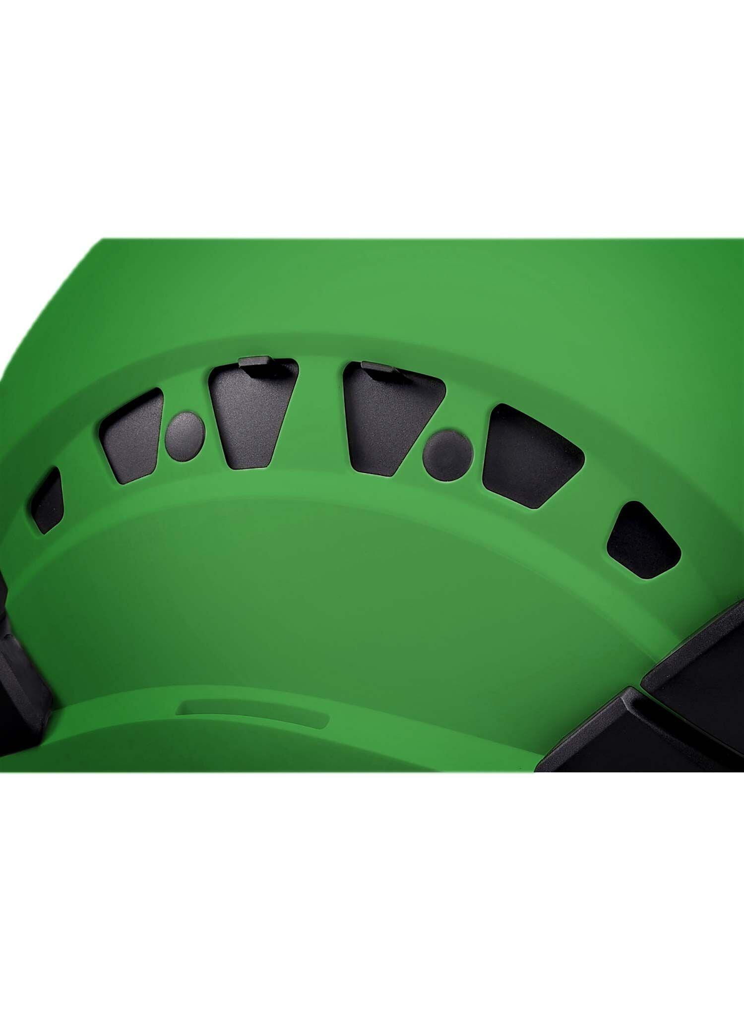 Casco Petzl Vertex Vent Verde con coquilla de policarbonato 3/5