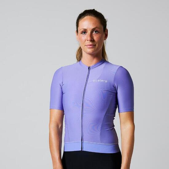 Maillot cyclisme femme été manches courtes Respirant Jersey vélo route