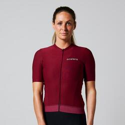 Maillot cyclisme femme été manches courtes Respirant Jersey vélo route