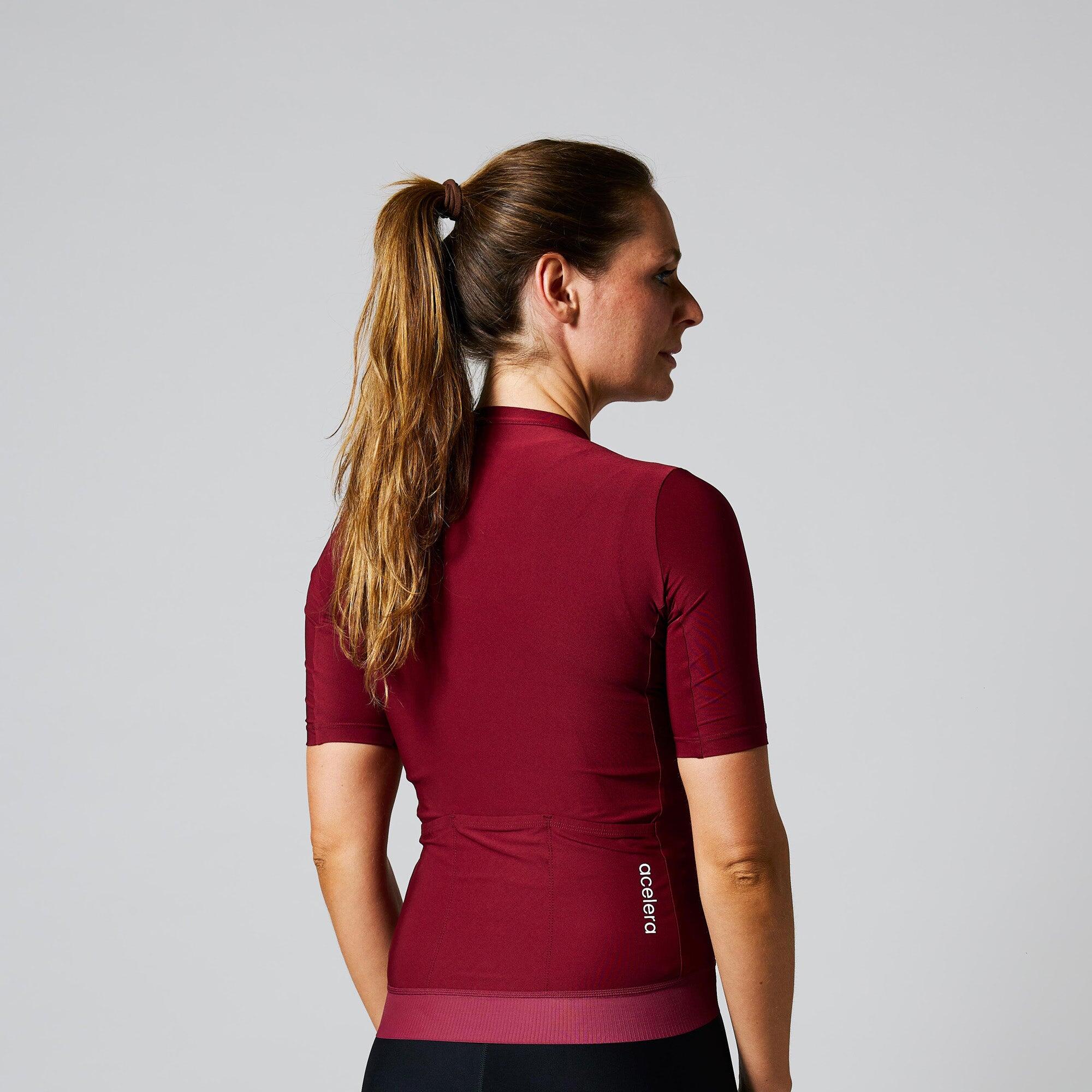 Maillot cyclisme femme été manches courtes Respirant Jersey vélo route 2/5