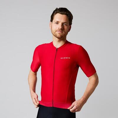 Essential wielershirt fietsshirt heren korte mouw wielrenshirt fietskleding