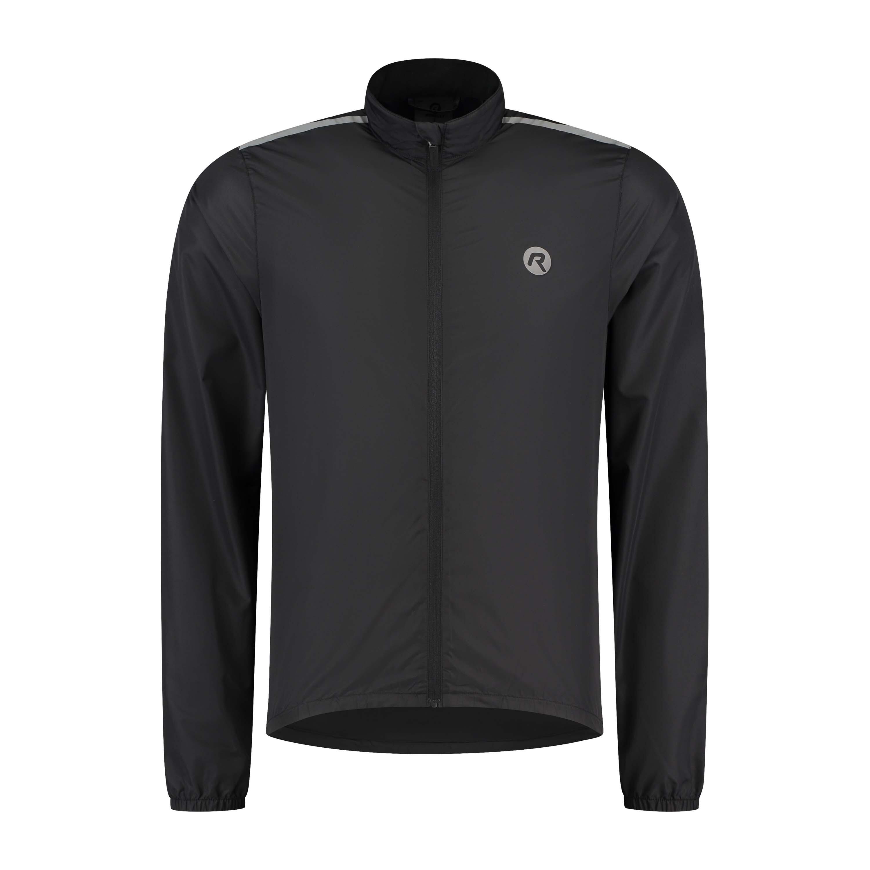 ROGELLI Men's Cycling Wind Jacket Windproof Packable Core Black