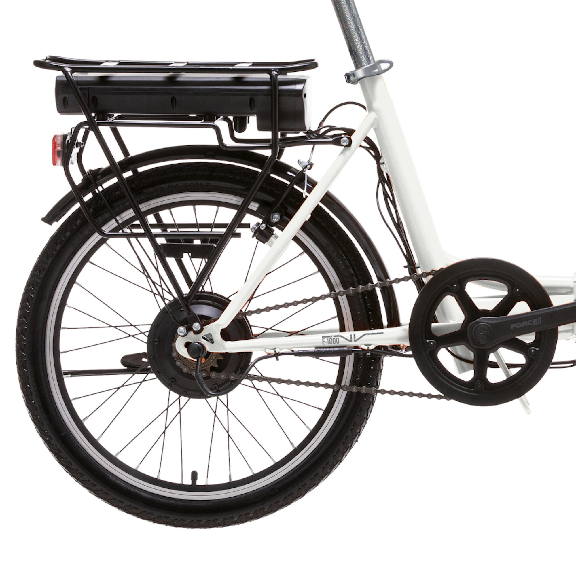 Bicicleta elétrica dobrável Denver E-1000 20" - Branca 3/7