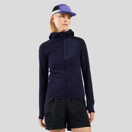 Polaire à Capuche Femme Odlo Ascent Bleu/Gris