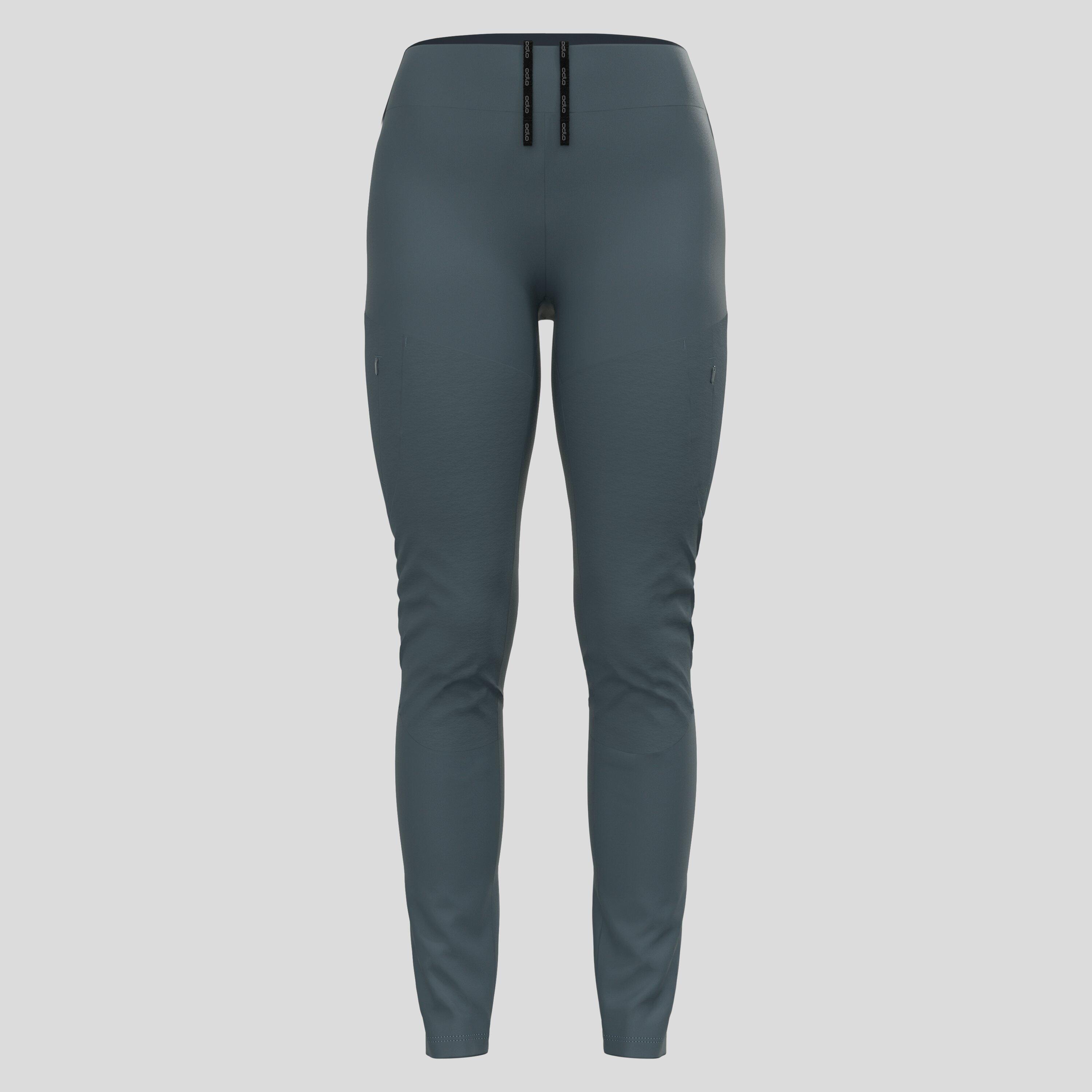 Odlo Ascent Long Tights Women Grau 8/9