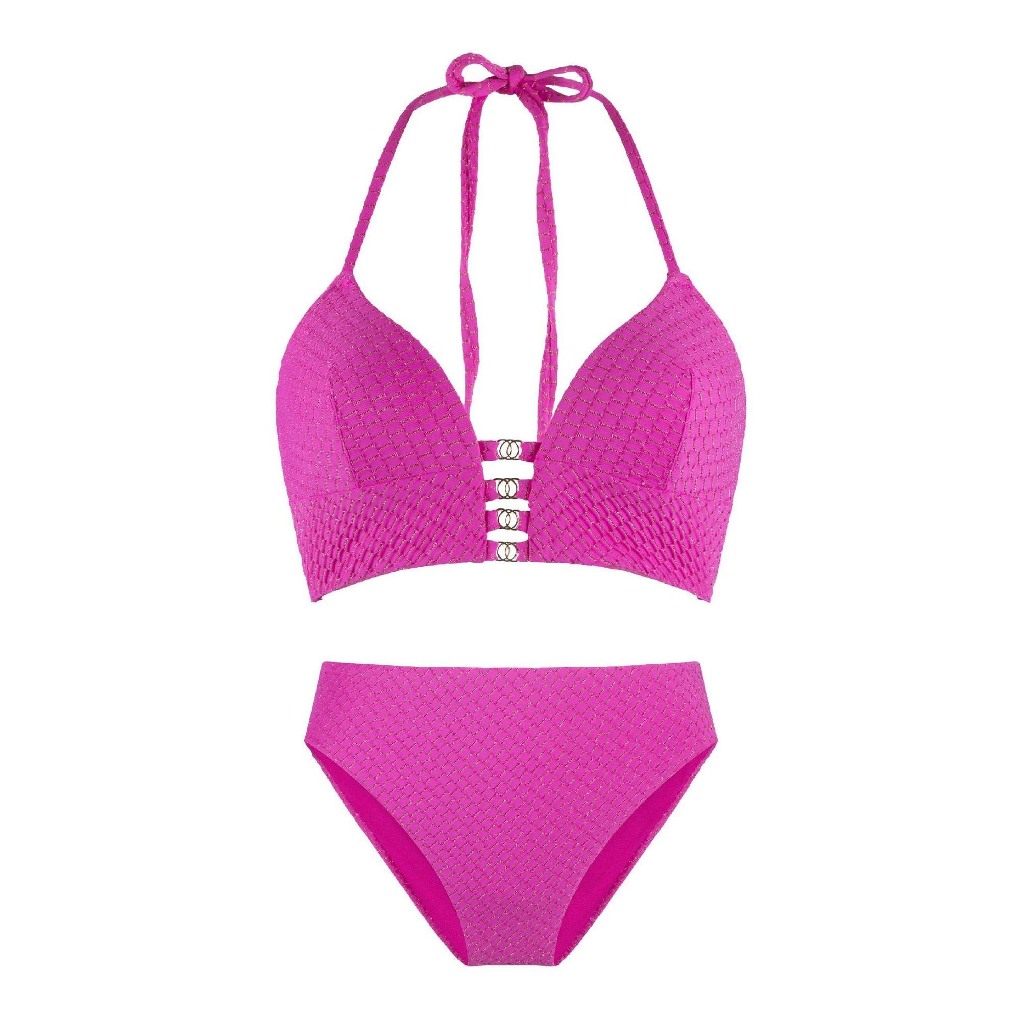 Lingadore - Lingadore Maillot De Bain 2 Pièces - Maillot De Bain 2 Pièces (bikini) - Bordeaux|rose - Decathlon