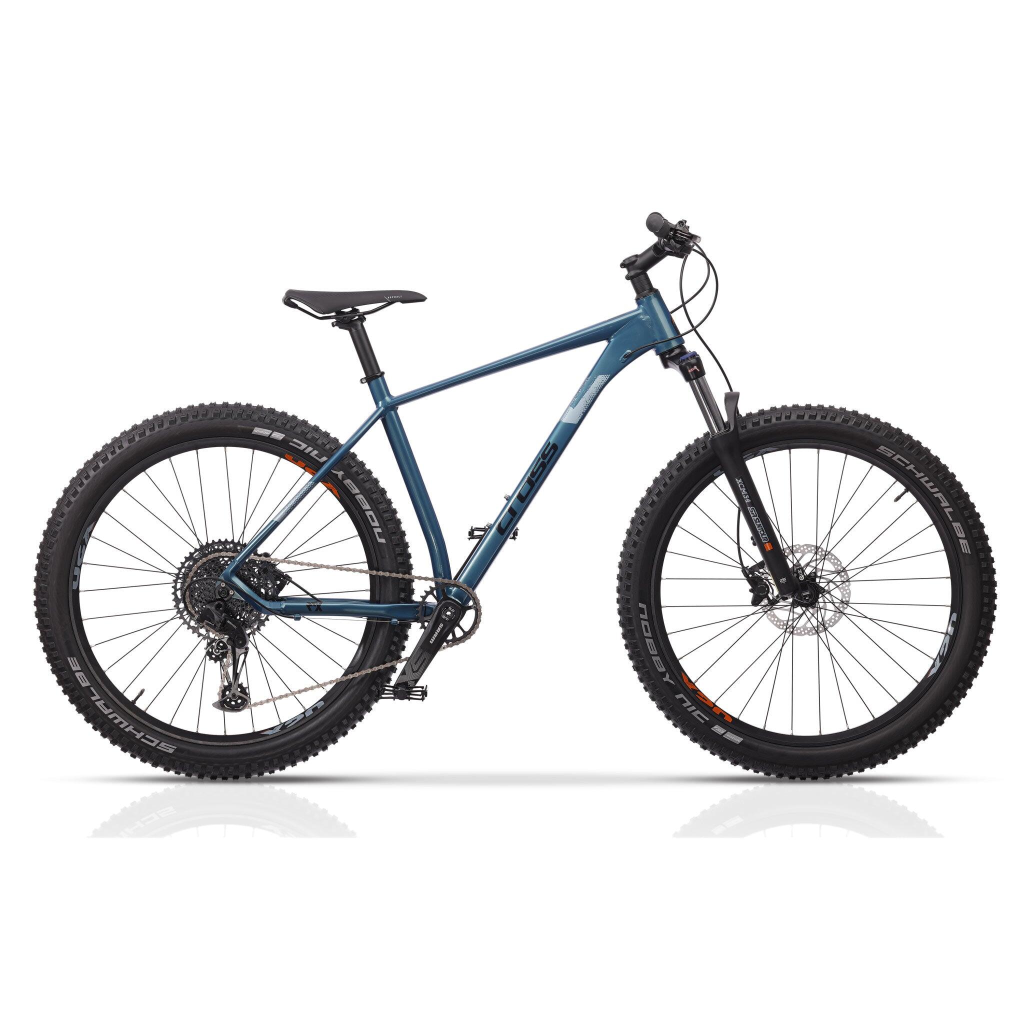 Airtracks - 27,5" Vtt Homme 27,5 Pouces Rtx – 1 × 12 Vitesses Sram Sx Eagle Suntour Xcm34 - Vélo Tout Terrain - Bleu - 52 Cm - Decathlon