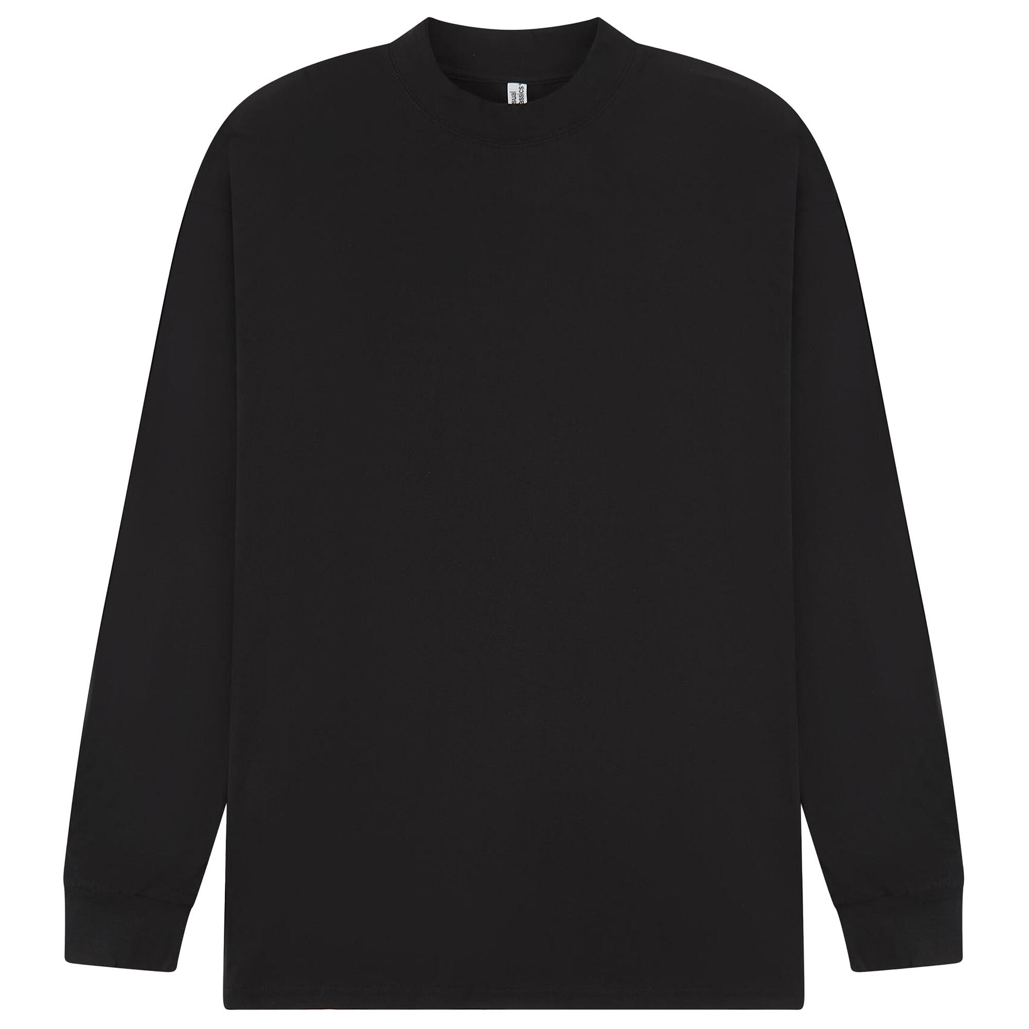 Casual Classics Unisex Adult Extended Neckline Tall Oversized Long-Sleeved