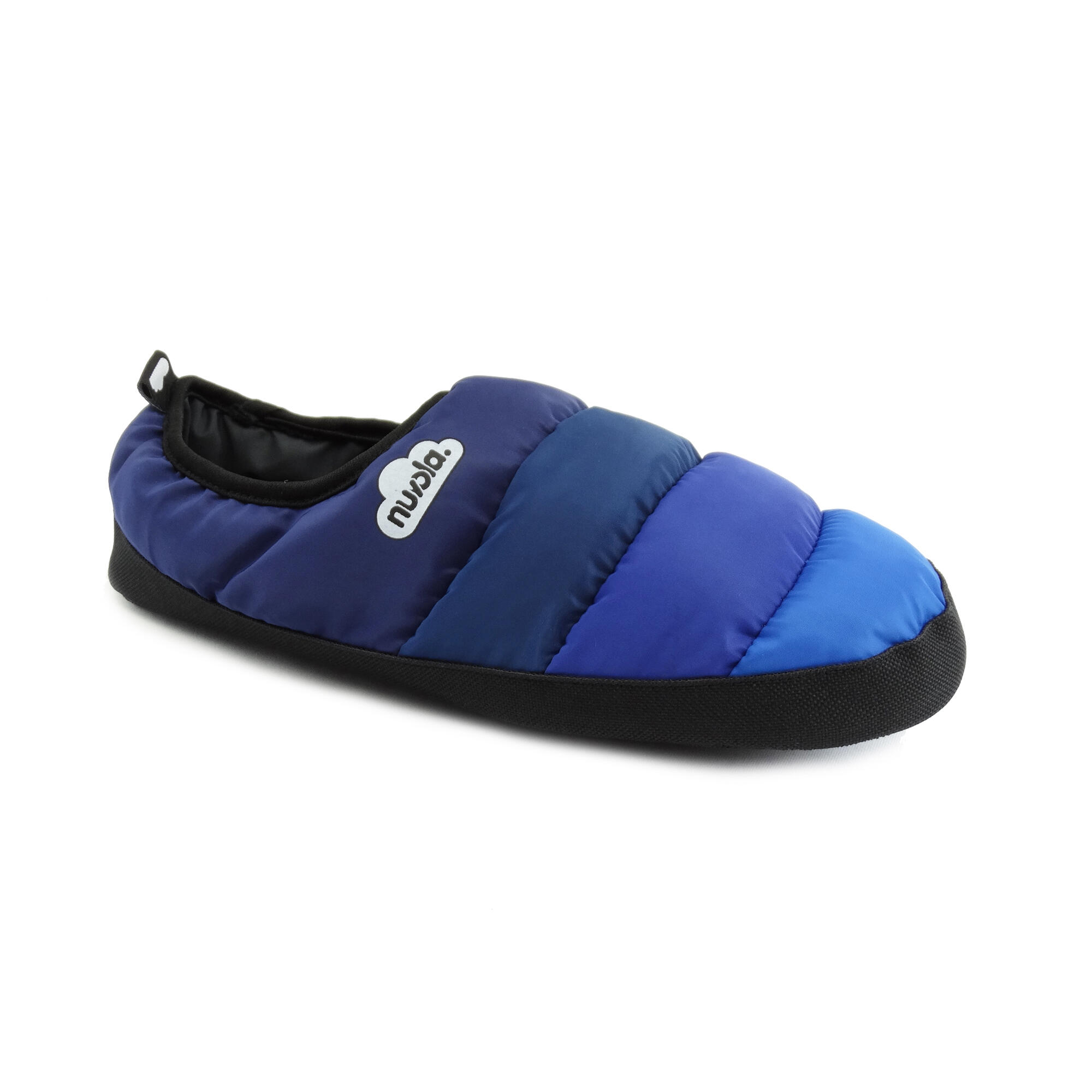 Chaussons unisex Nuvola de couleur bleu avec semelle en gomme 2/6