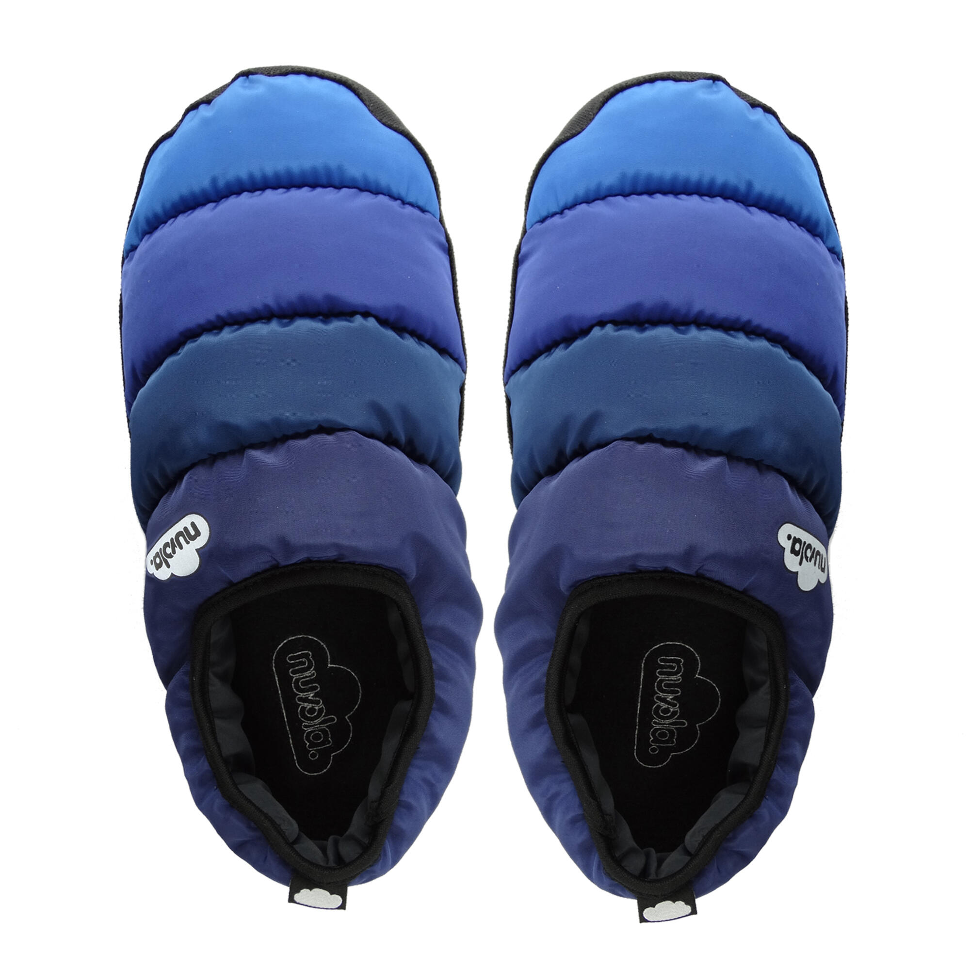 Chaussons unisex Nuvola de couleur bleu avec semelle en gomme 4/6