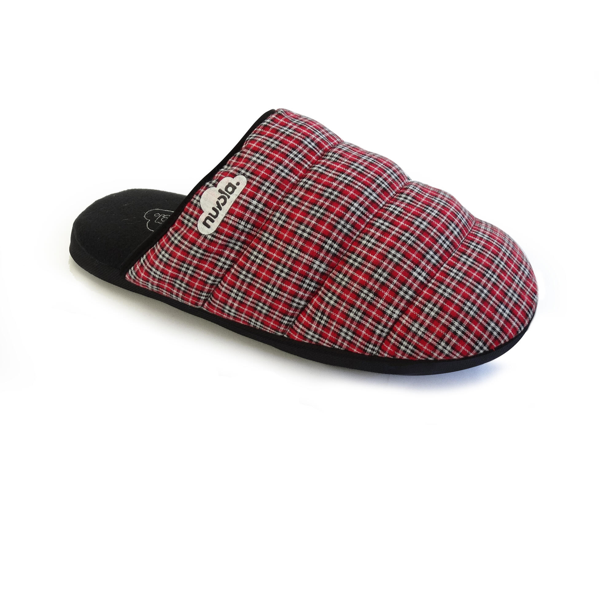 Nuvola Unisex Hausschuhe in rot mit Gummisohle 2/4
