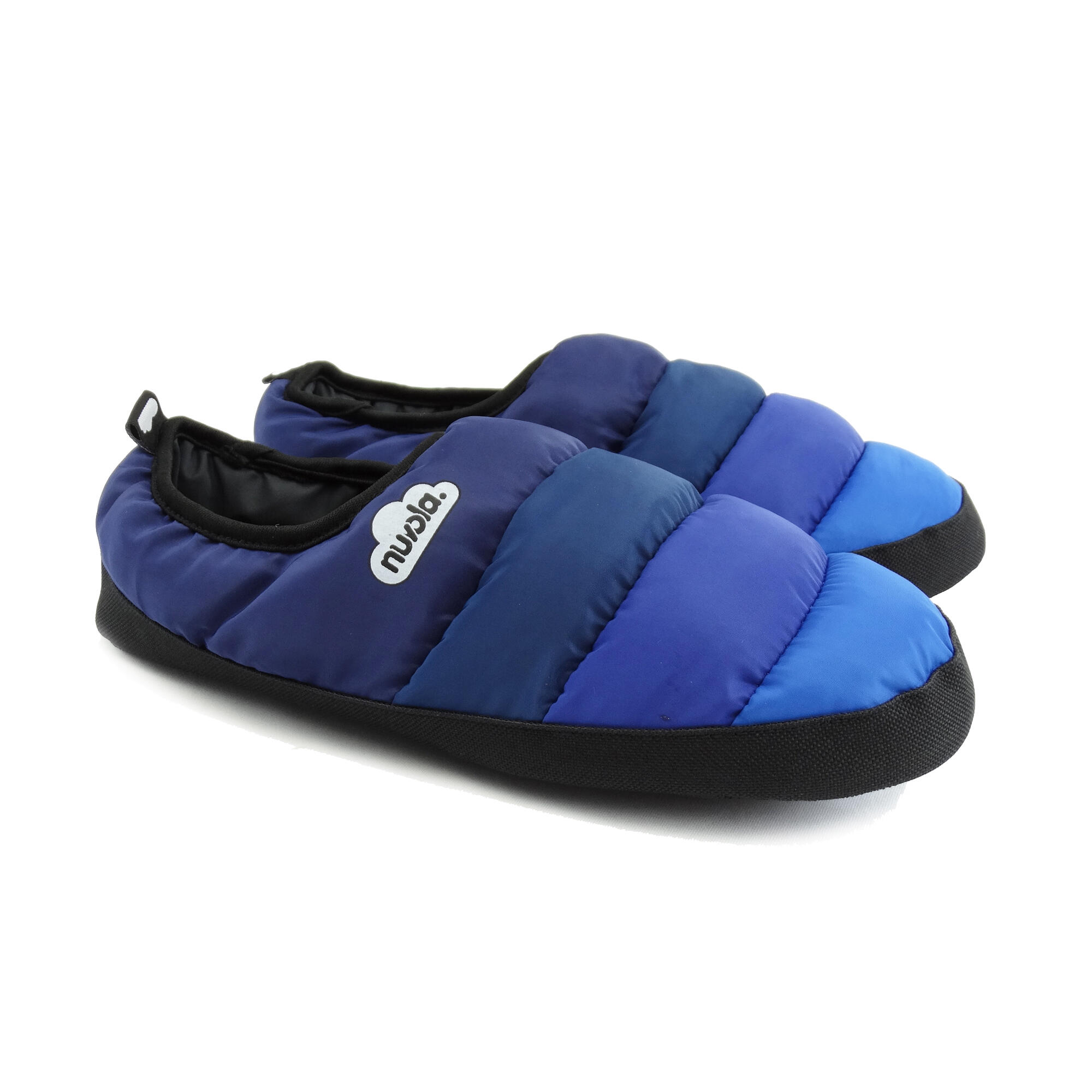 Chaussons unisex Nuvola de couleur bleu avec semelle en gomme 3/6