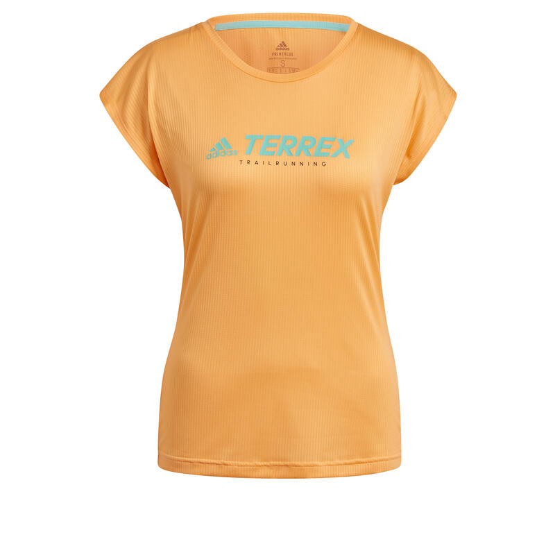 Camiseta de mujer adidas Terrex Primeblue Trail Functional Logo